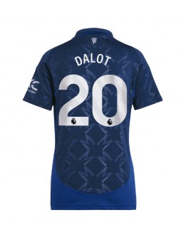 Zenske Futbalové oblečenie Manchester United Diogo Dalot #20 2024-25 Krátky Rukáv - Preč